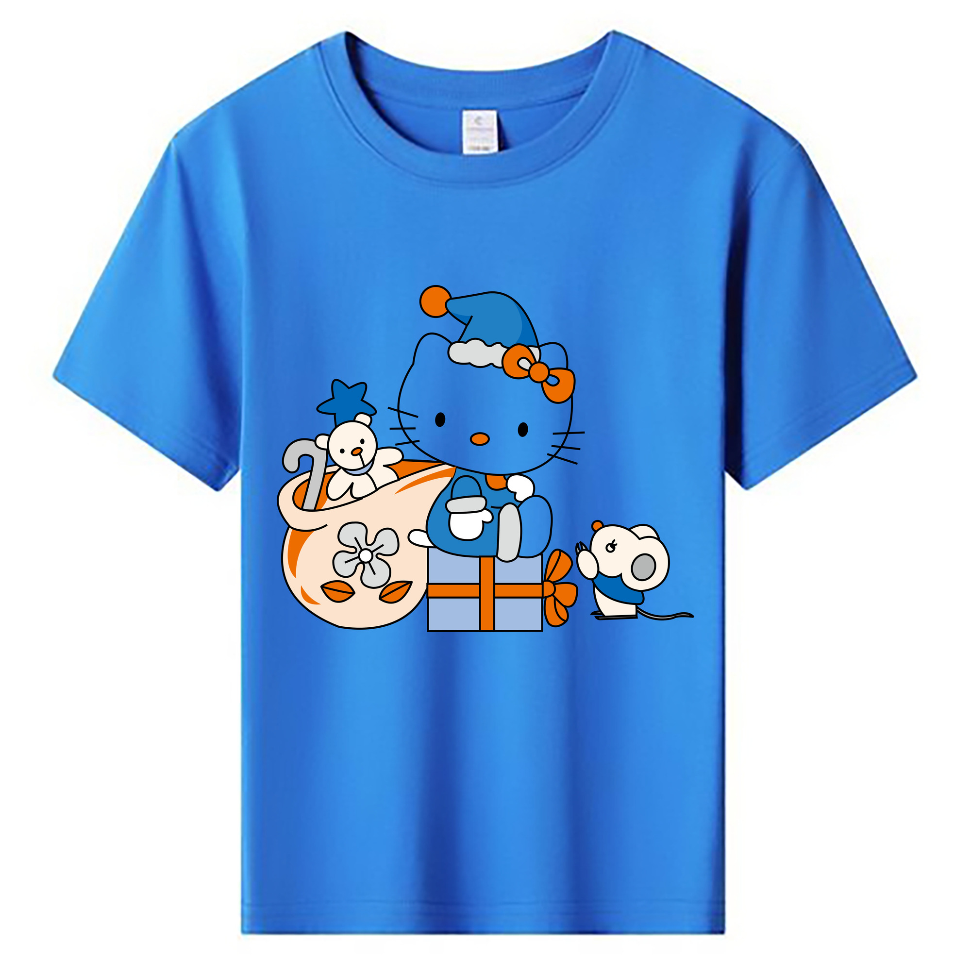 （画像用） Hello Kitty ハローキティ 綿100％キッズTシャツ（フロントプリント）
